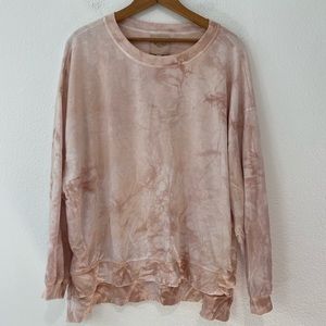 Found Blush Tie Dye Sweater SZ S